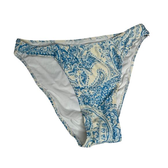Faithfull The Brand Palmero Paisley Bikini Bottom Powder Blue NWT Women XXL - Picture 2 of 7